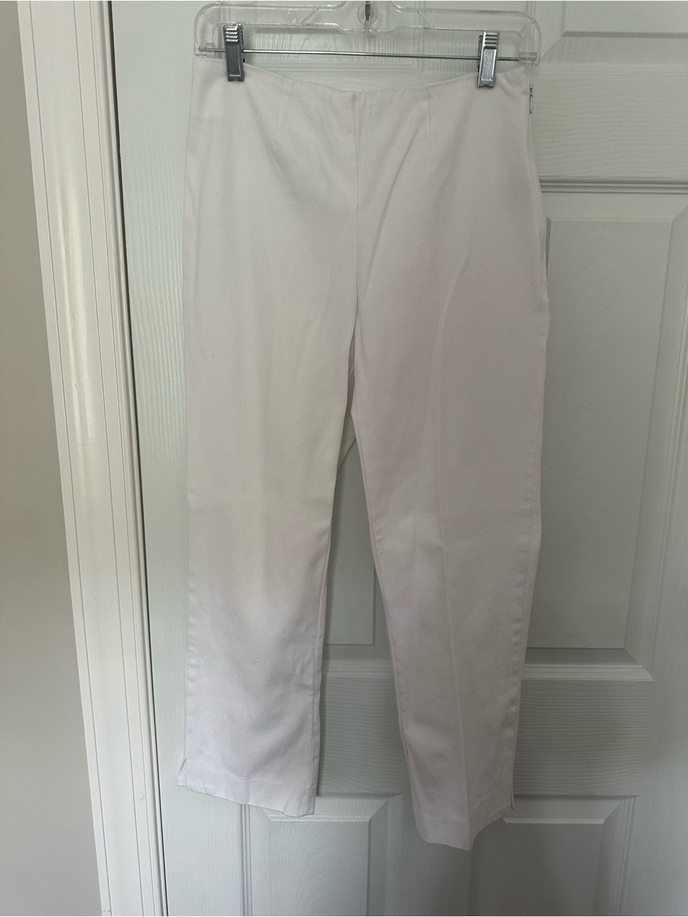 White pants, ankle length